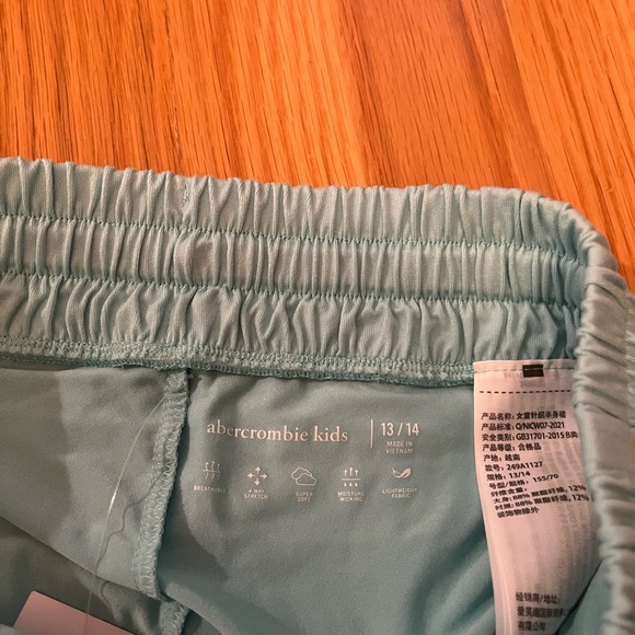 COPY - abercrombie kids teal flowy shorts - Picture 2 of 2